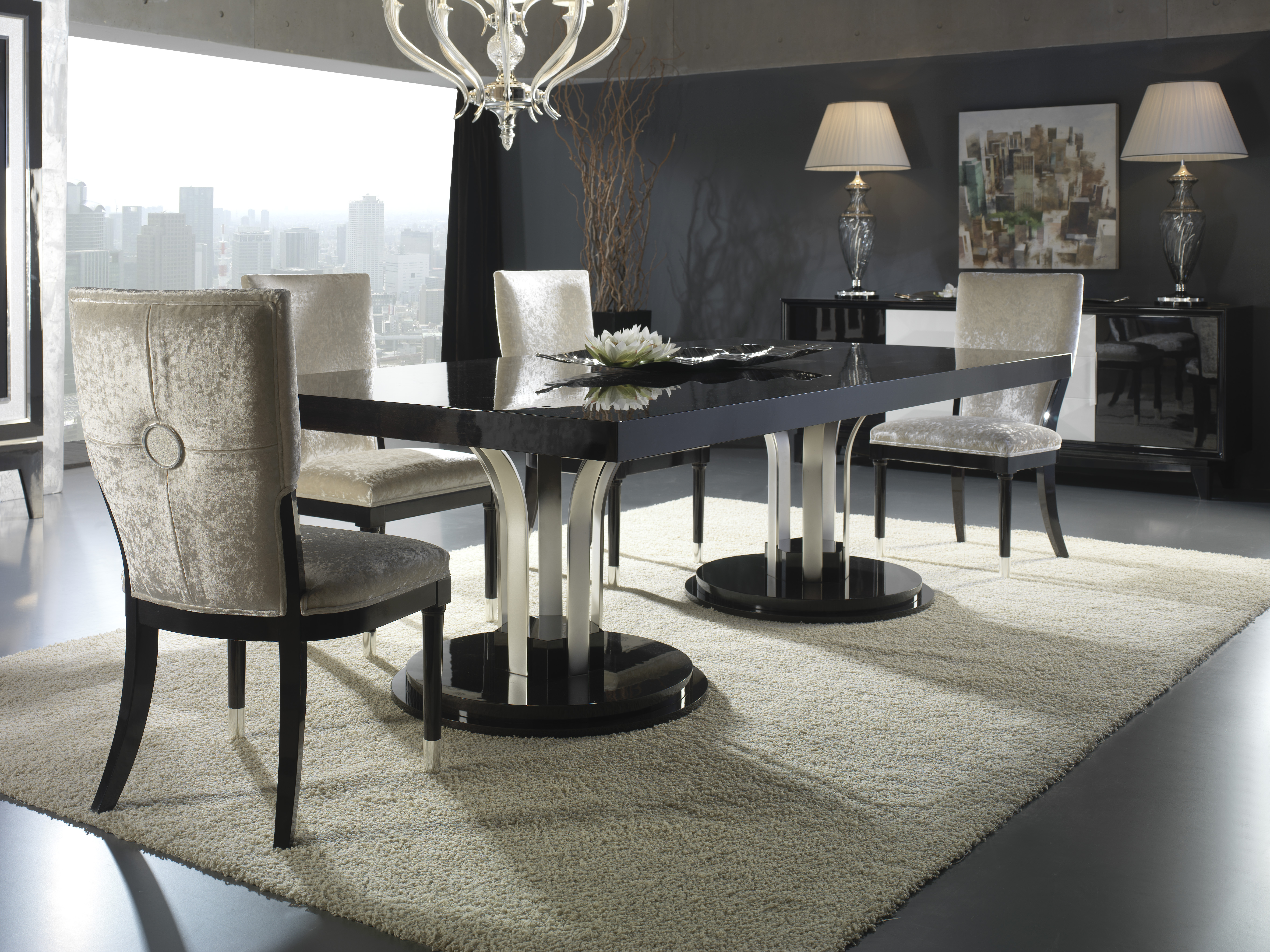 Creatice Modern Contemporary Dining Room Furniture with Simple Decor